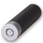 8 Ct. Round Travel Cigar Humidor- Tan Ostrich